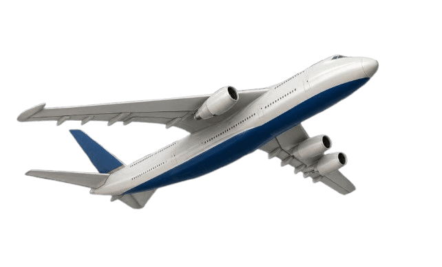 Flying airplane